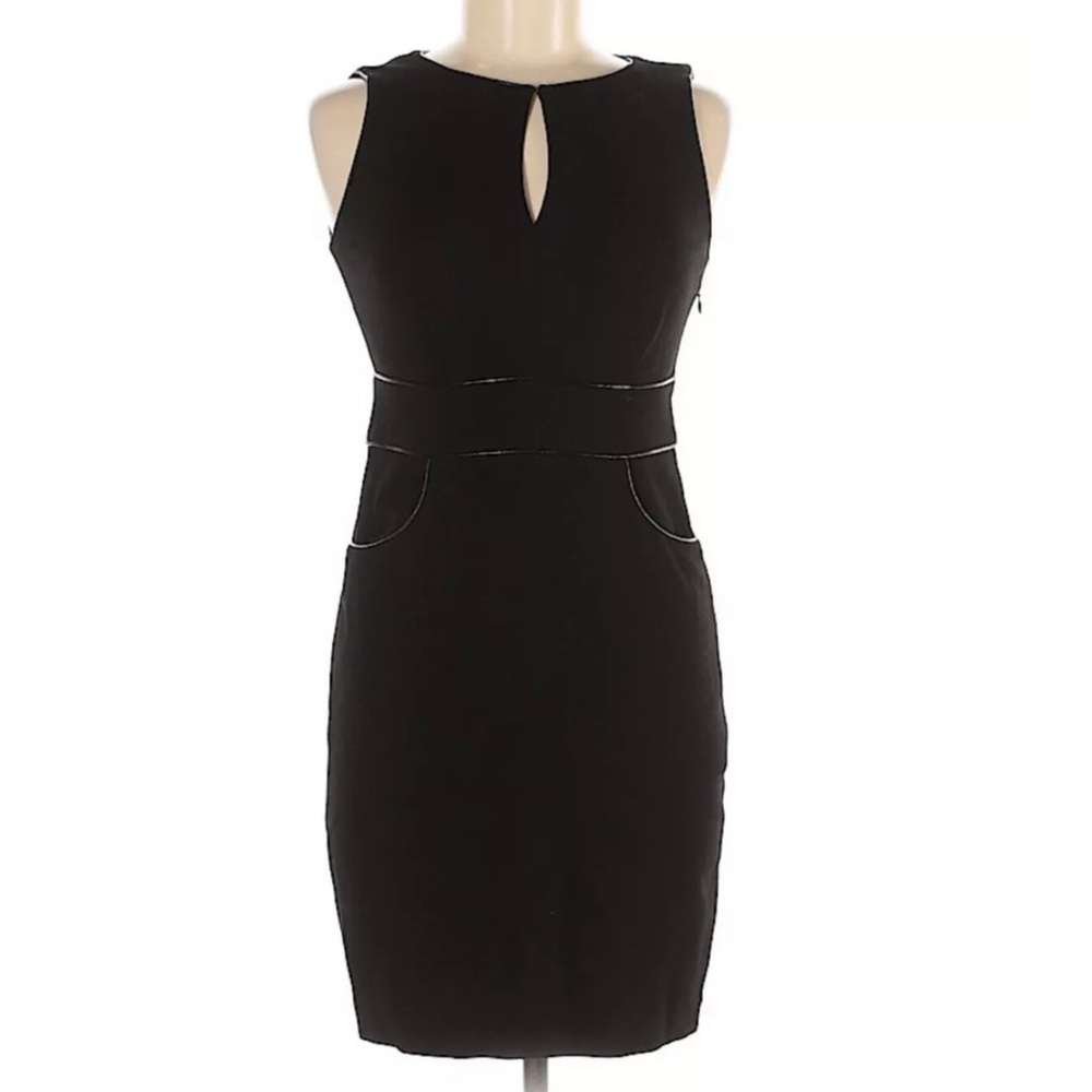 EUC Cynthia Cynthia Steffe Sleeveless Black Pocketed Sheath Dress- Size 2